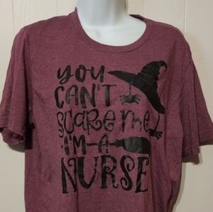 Nurse Halloween Shirt You Can't Scare Me I'm a Nurse‎ Large A10
